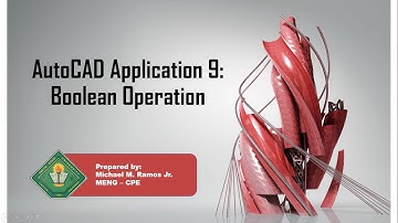 AutoCAD Application 9 | Boolean Operation