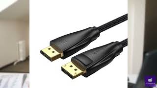 Review - 8K DisplayPort 1.4 Cable 144Hz 60Hz 4K HDR 165Hz Display Port Audio Cable 32.4Gb