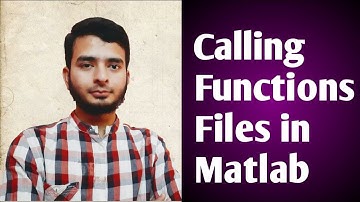 Matlab For Mechanical Engineers l Calling Function Files l E-SKILLS l