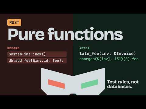 Clean Code in Rust: Pure Functions, Test Logic Without a Database