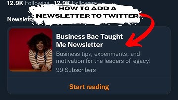 Step by Step How to Add a Newsletter to Your Twitter Profile