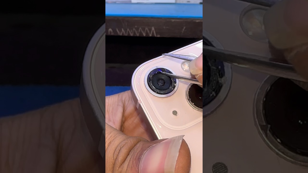 Замена стекла камеры iPhone 13 
