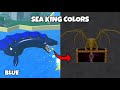 Defeating Every Sea Beast Color & I got tier 3 chest |Roblox King Legacy