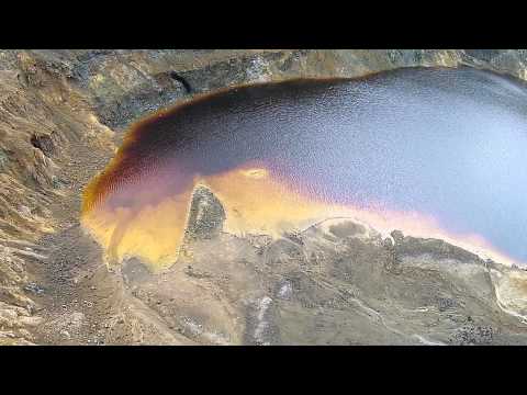 Aerial Filmed Red lake Mitsero Cyprus | mChr photography