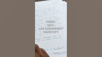 IGNOU MCA/BCA LAB SOLVED ASSIGNMENTS HANDWRITTEN SAMPLE #ignoubca #ignoumca #prectical #note #math