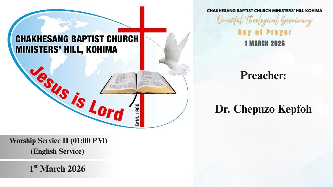 ENGLISH WORSHIP SERVICE (OTS Day of Prayer) | 1st  March 2026 | 1:00 PM