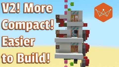 Minecraft Tutorial: Multi Floor Elevator with call to floor  V2 java 1.12 - 1.13 / PE