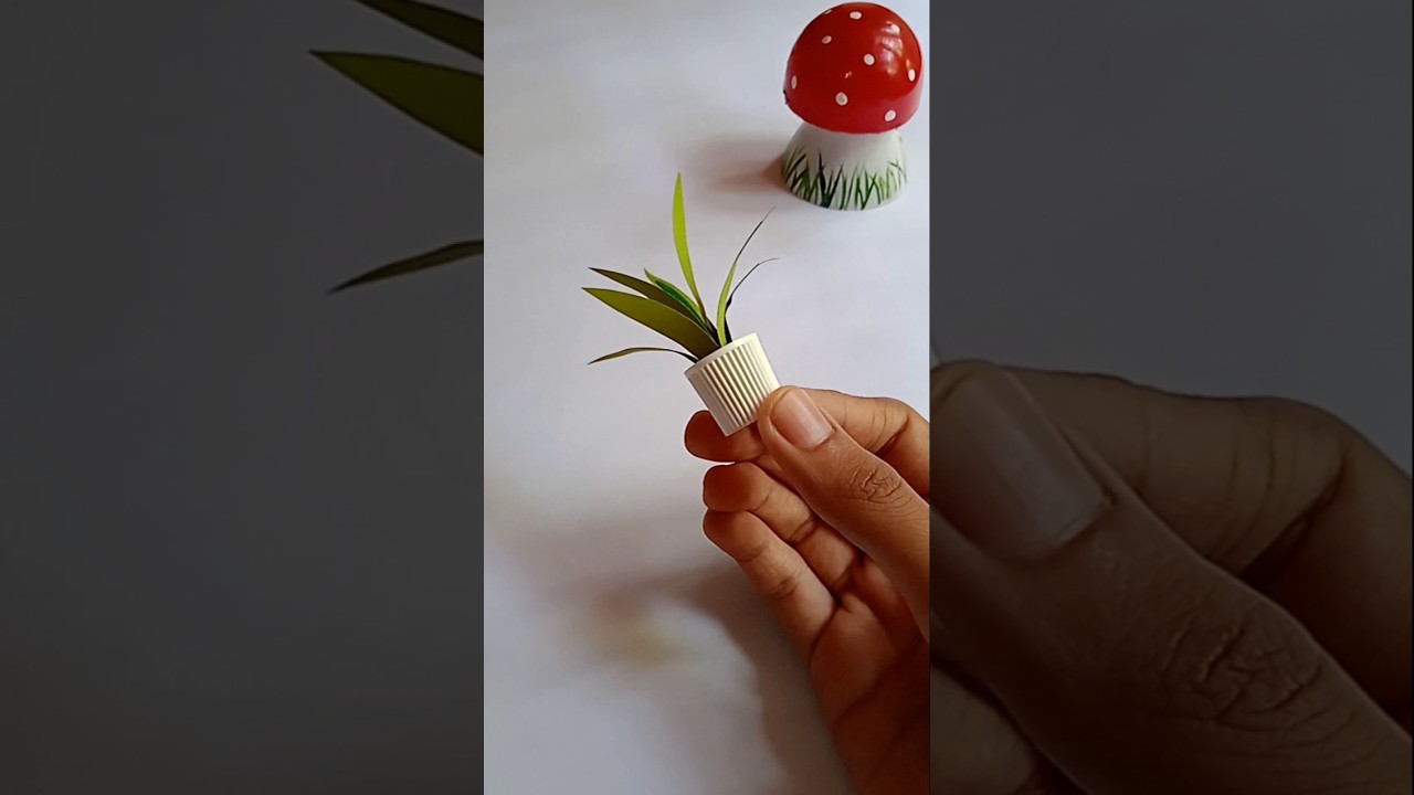 DIY mini planter🌱 / toothpaste cap reuse ideas 