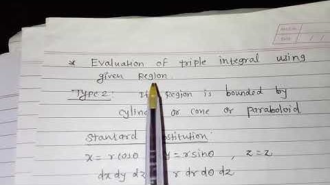 Triple Integration: 5