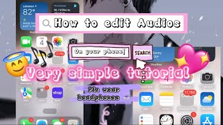 how to Edit Audios | iOS