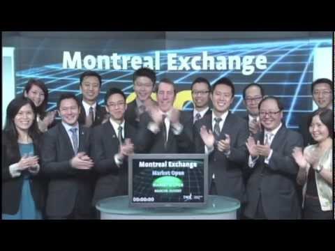 Montreal Exchange and Development Managers open Toronto Stock Exchange, October 23, 2012