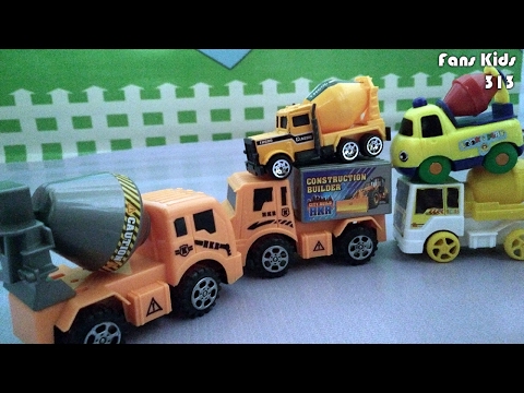 Toys Truck Mixer Colection Construction Builder I Mainan 