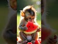 قرد صغير يلتهم شريحة بطيخ مشهد كيوت يذوب القلب قرد كيوت قرد Shorts Viralshort Monkeybaby قرد صغير يلتهم شريحة بطيخ مشهد كيوت يذوب القلب قرد كيوت قرد Shorts Viralshort Monkeybaby