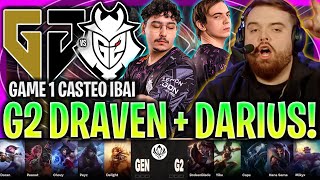 G2 SACA DRAVEN Y DARIUS CONTRA EL REY COREANO! GEN vs G2 GAME 1 MSI BRACKET STAGE 2023 LVP ESPAÑOL