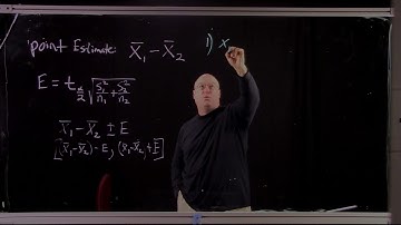 Video Lecture 62    Confidence Interval for the Difference of Means