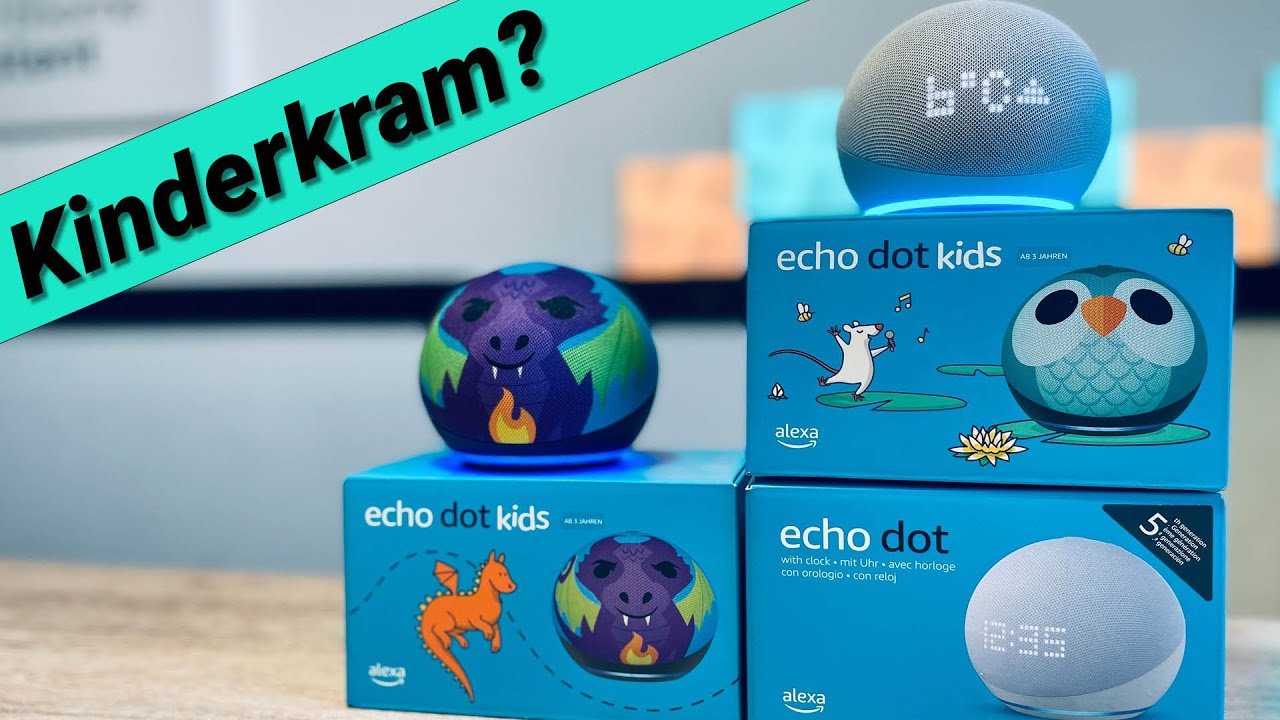 Echo Dot (5. Gen.) Kids Eule Smart Speaker mehrfarbig