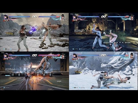 Zafina df+2 Combos + Wall Carry in Different Stages (inputs)