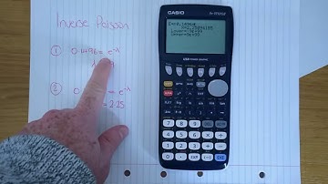 47 Using solver function to help with Inverse Poisson Distribution questions