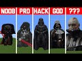 NOOB VS PRO VS HACKER Minecraft Pixel art✨Darth Vader