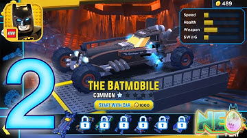 LEGO Batman Movie Game: Gameplay Walkthrough Part 2 - The Batmobile (iOS, Android)