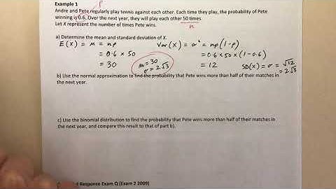 Normal Approximations for Binomial Distributions (16E)