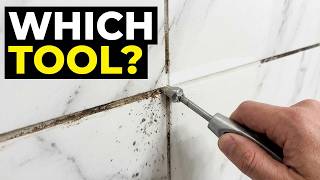 DIY grout caulk retouching for a walk-in shower