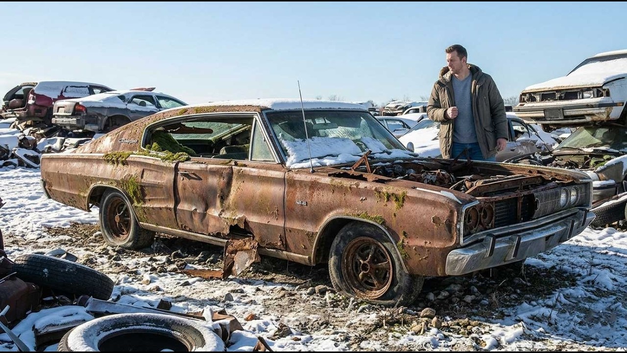 Asmr Car Restoration! Full Restoration of a Dodge 1966 from Total Disrepair to Looking New