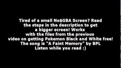 How To Make the No$GBA Screen Bigger