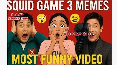 Hillarious squid game memes reaction try not to laugh..
