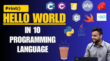 Hello World in 10 Programming Languages (C, C++, Python, Java & More)