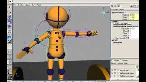 Body Mechanics and Animation Heavy Objects. Part 3. Autodesk Maya