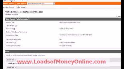 How to setup goals in Google Analytics