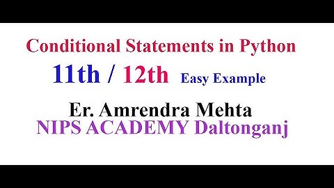 Python Program concept | Er. Amrendra Mehta | computer science| class 11 | class12 l BCA l