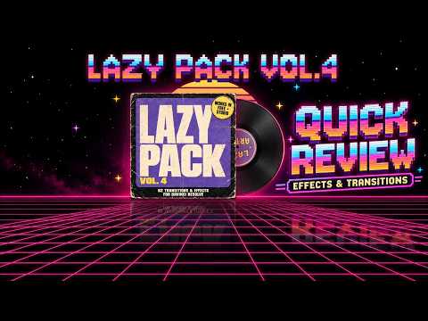 Lazy Pack Vol.4 Quick Review | DaVinci Resolve |