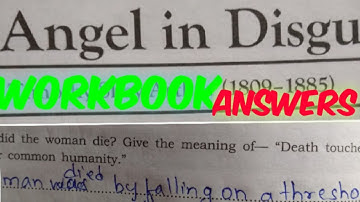 Class 10 ICSE Ch-6 An Angel in Disguise Workbook Answers