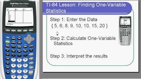 TI 84 Finding One Variable Statistics Rev2 18 09