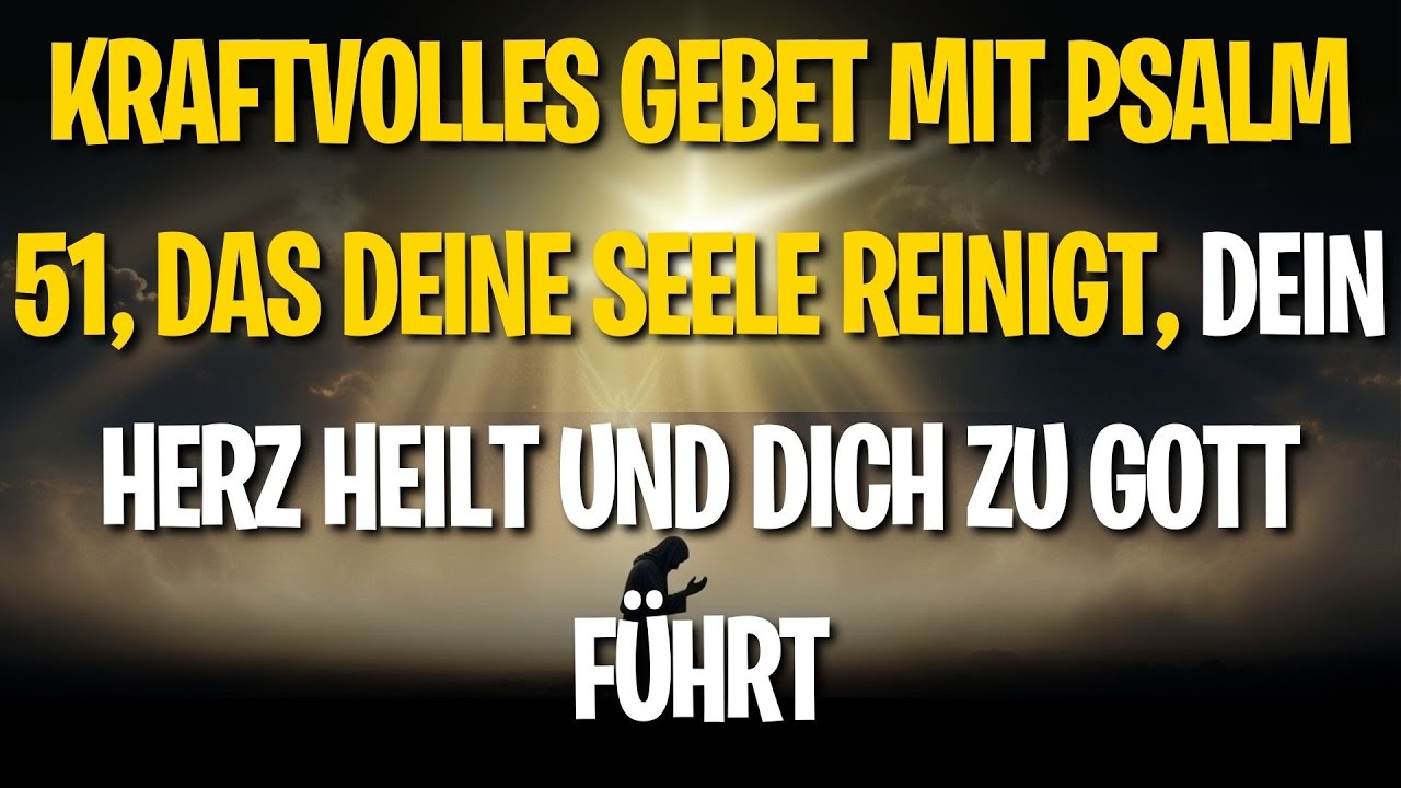 Kraftvolles Gebet mit Psalm 51, das deine Seele reinigt, dein Herz heilt und dich zu Gott führt