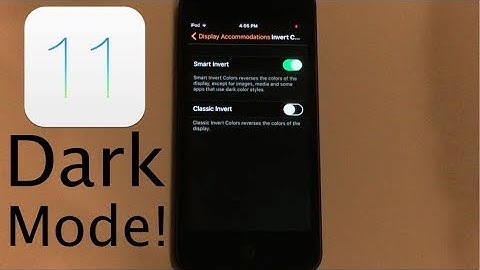 How to enable Dark Mode in iOS 11