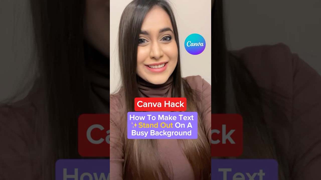 Canva Tutorial - How To Make Your Text Stand Out & Pop More On A Busy Background Using Canva!