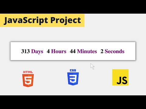 Create New Year Countdown Timer | JavaScript Project Tutorial For Beginners