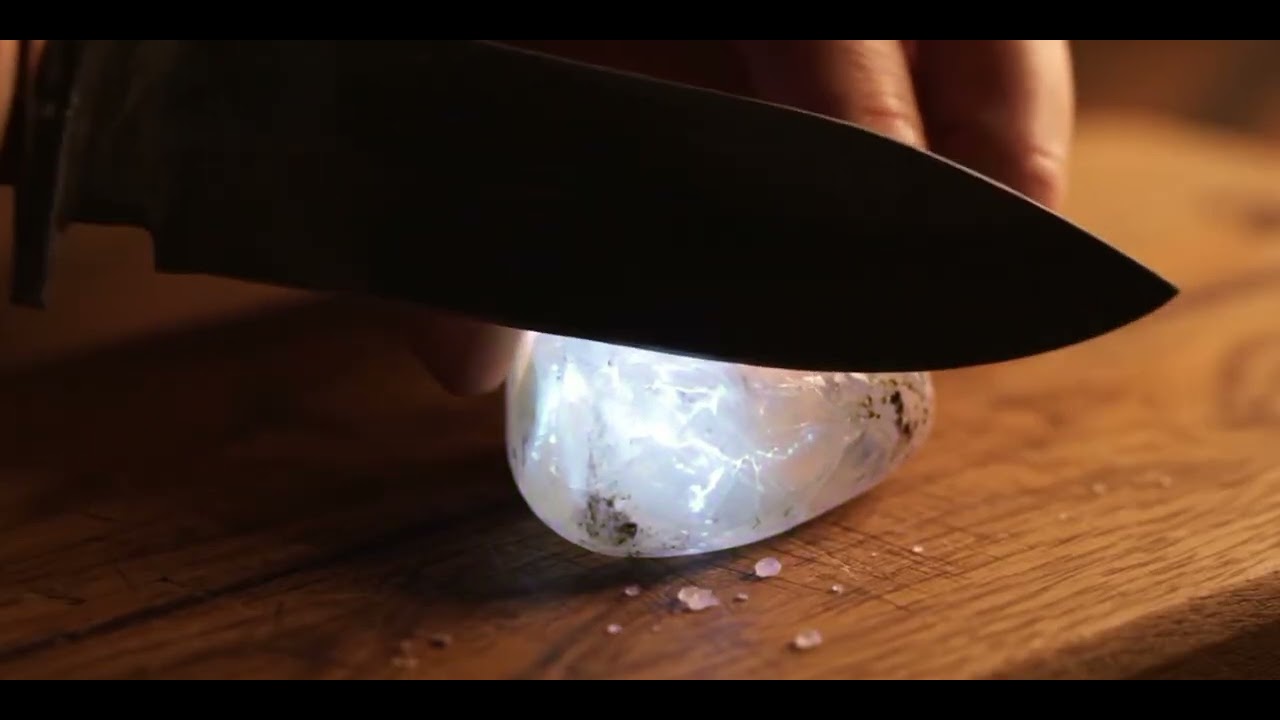 Satisfying Knife vs Glowing Stone – Ultra Realistic ASMR in 4K