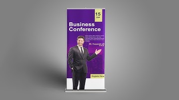 How to design Rollup banner in adobe illustrator.