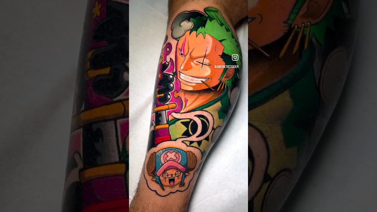 Repost 🌟 @gtakazone 🌟 Zoro sola 🔥🔥🔥 Esse eu nem preciso dizer de que  anime é, todo mundo conhece o mito! 🔥 Bora lançar uma tattoo braba…