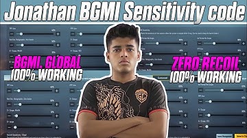 (2022) @JONATHANGAMINGYT Sensitivity code | Zero Recoil Sensitivity code | jonathan sensitivity code
