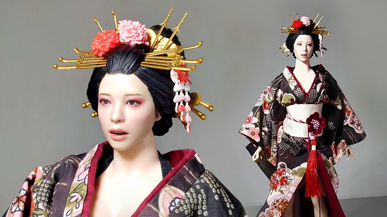 Geisha Kitbash Kimono Tbleague Super Duck Set 052 1/6 Scale Figure