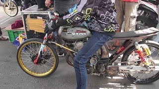 Herex GL Ongkek Wani jejer NINJA di Resminan Event Drag Bike Java Ponorogo