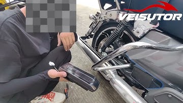 Installation of rear fender light for ultra limited