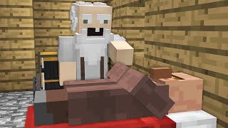 ЗАЧЕМ ДЕД ПРОБРАЛСЯ В ДОМА ЖИТЕЛЕЙ В МАЙНКРАФТ 100% троллинг ловушка minecraft