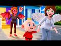 Mom Angel or Mom Demon | Where Is My Real Mommy? | Funny Nursery Rhymes & Kids Songs | PIB Story