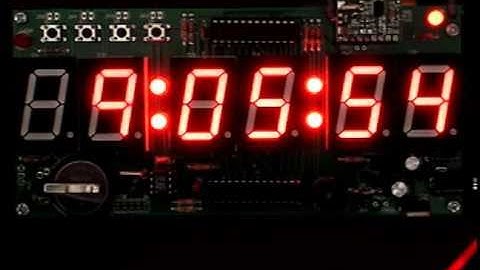 Clock 7-Segment 6-Digit w/ WWVB Time Sync